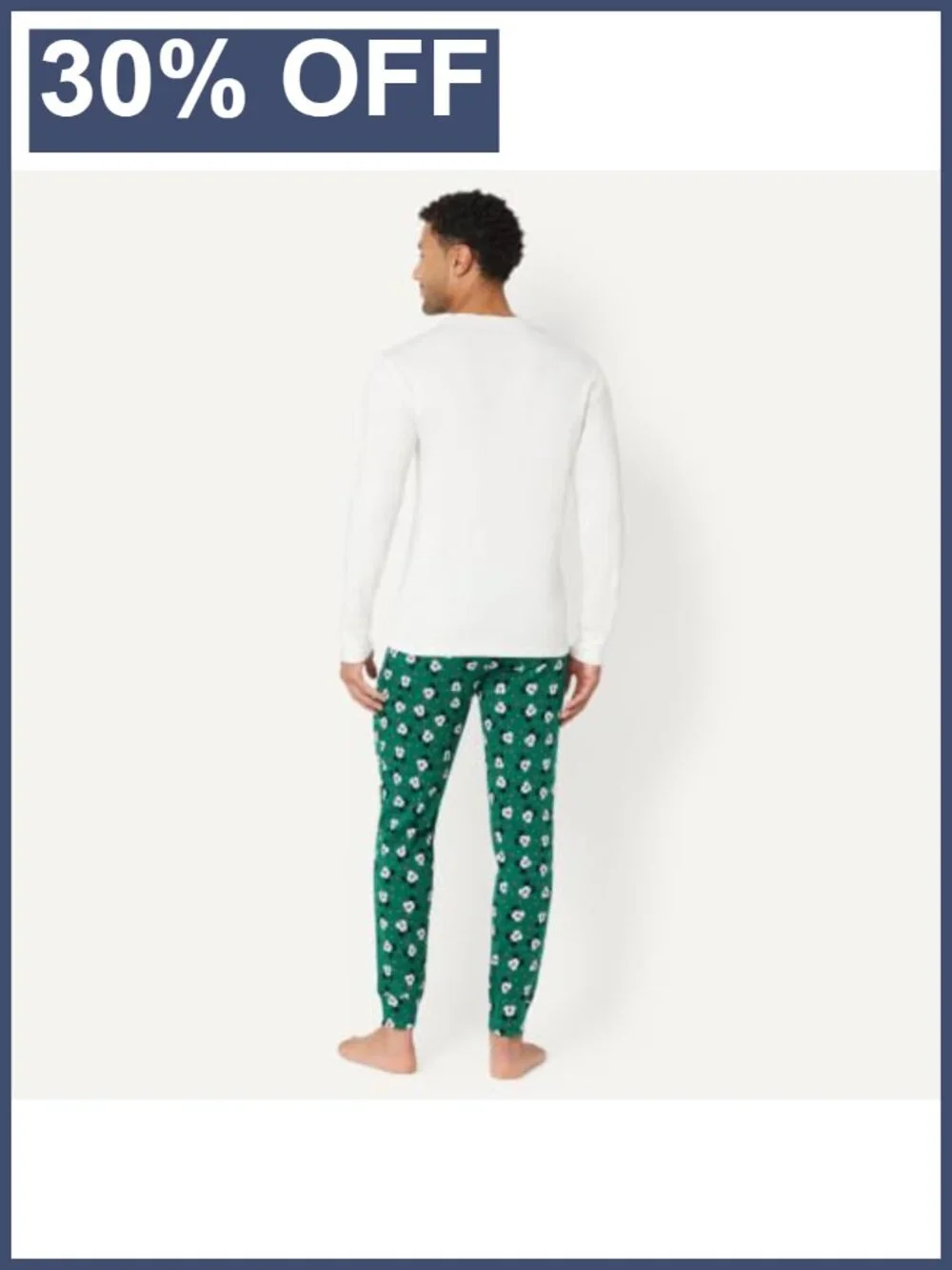 Snug Fit Cotton Character Pajama Sleep Set with Elastic Waistband